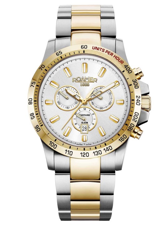 orologio uomo Roamer 861837 47 15 20 Mens Watch Rimini Chronograph 45mm 10ATM
