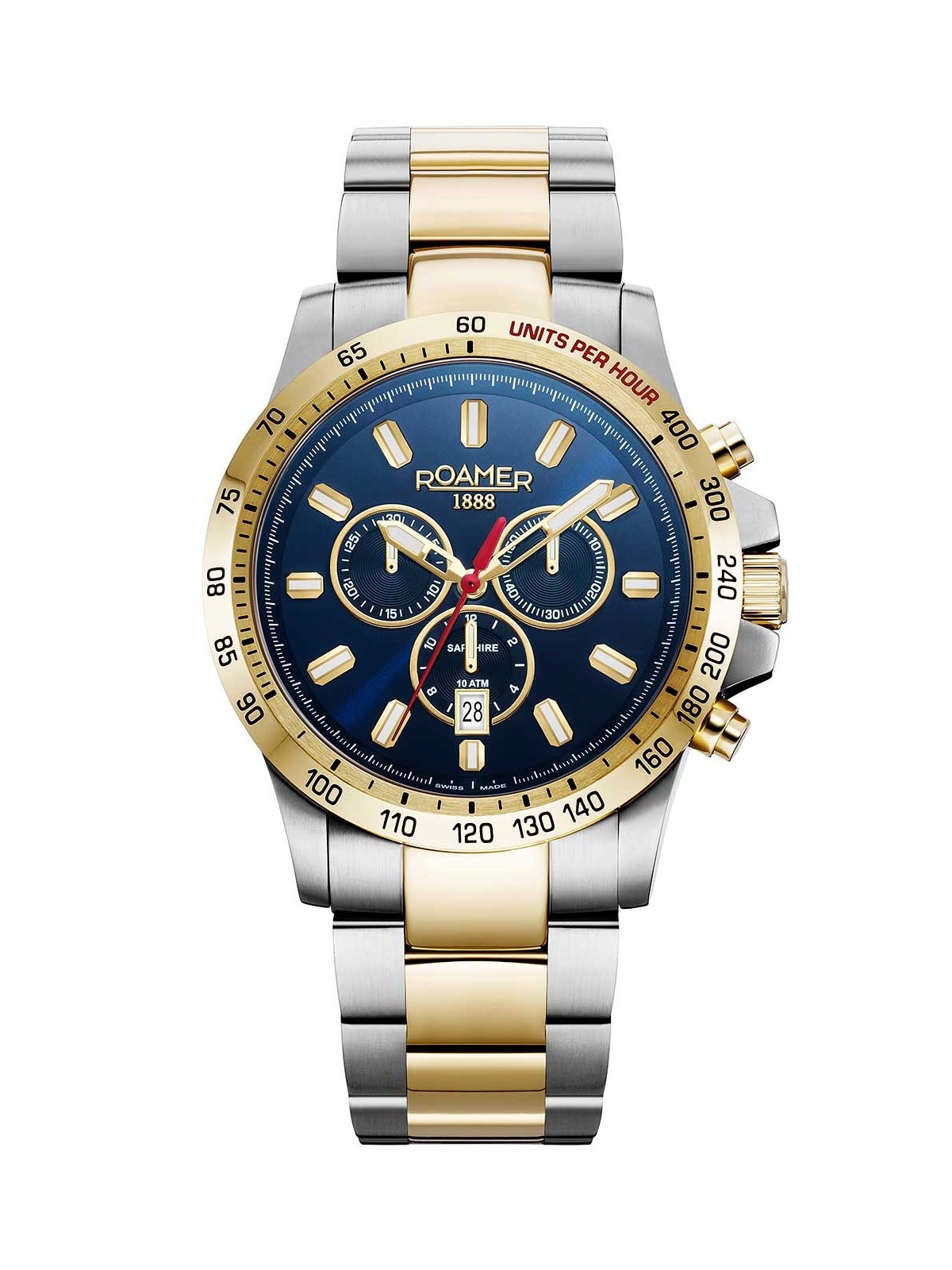 orologio uomo Roamer 861837 47 45 20 Mens Watch Rimini Chronograph 45mm 10ATM