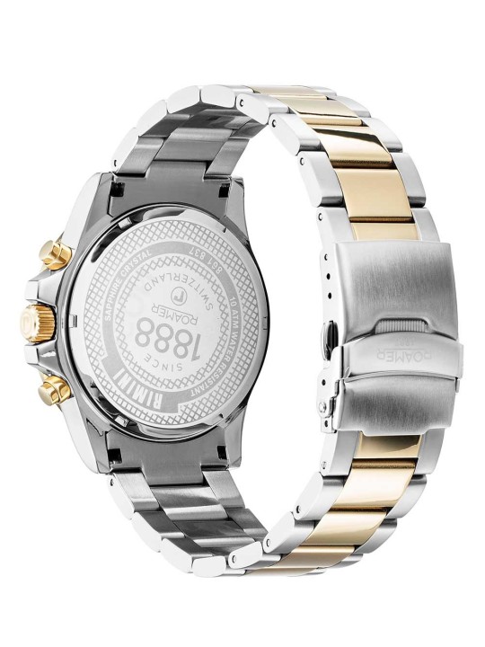 orologio uomo Roamer 861837 47 45 20 Mens Watch Rimini Chronograph 45mm 10ATM