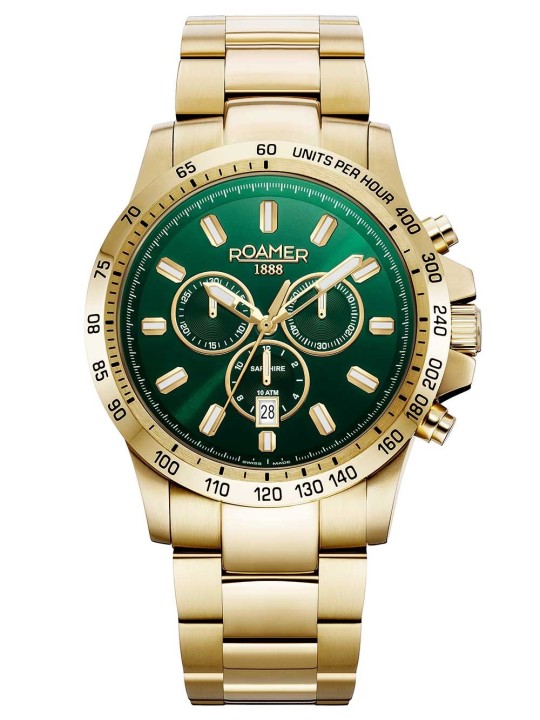 orologio uomo Roamer 861837 48 75 20 Mens Watch Rimini Chronograph 45mm 10ATM