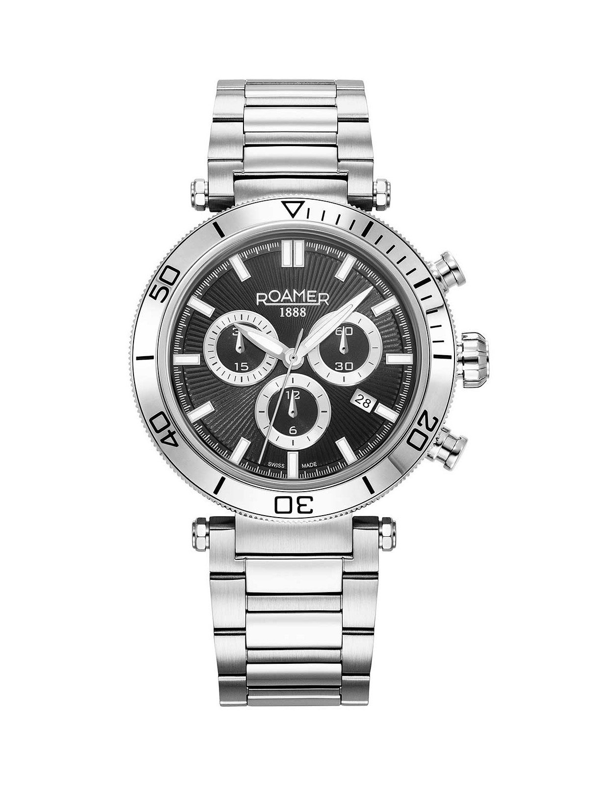 orologio uomo Roamer 994837 41 85 20 Mens Watch Toscana Chronograph 43mm 5ATM