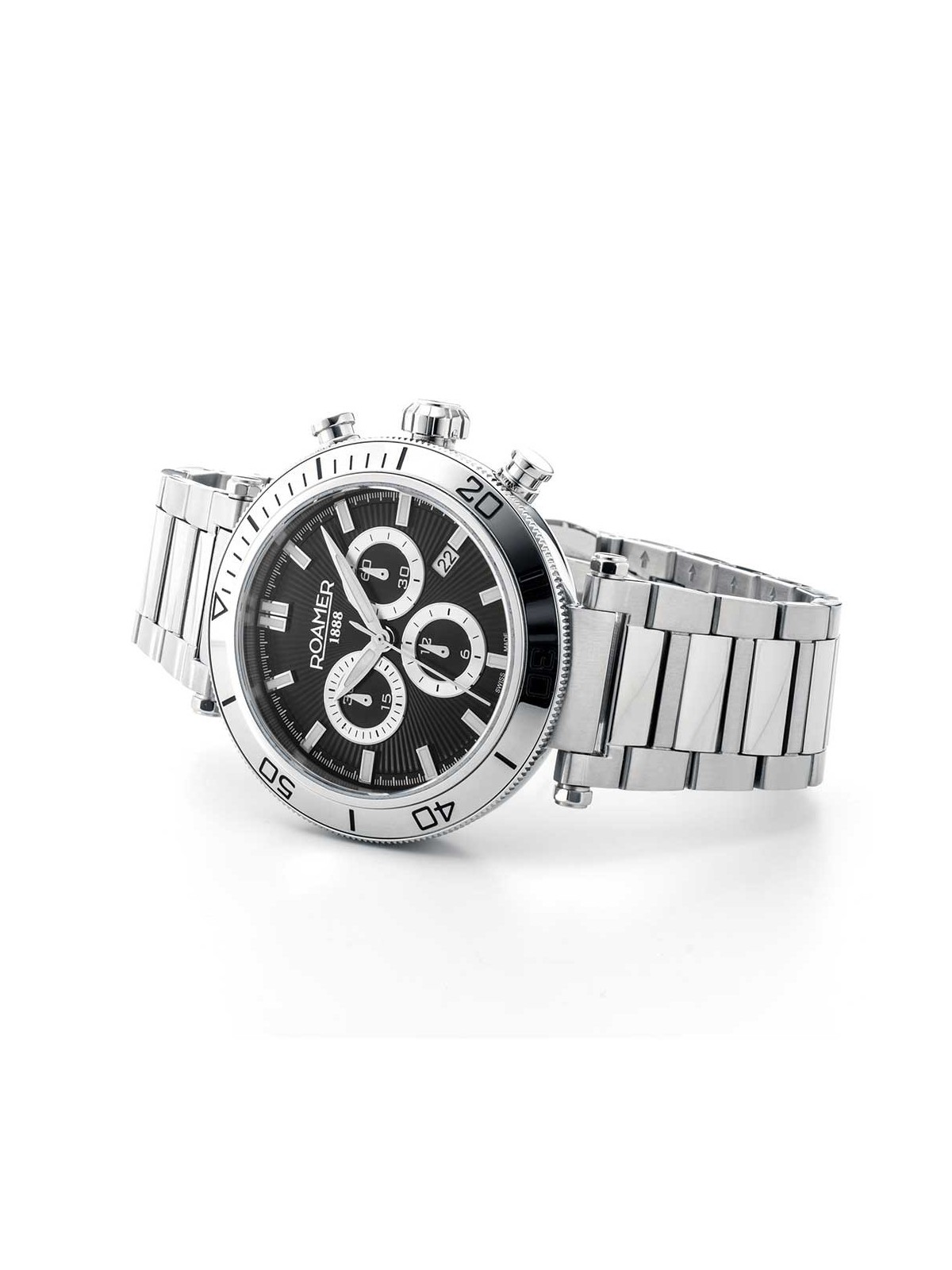 orologio uomo Roamer 994837 41 85 20 Mens Watch Toscana Chronograph 43mm 5ATM
