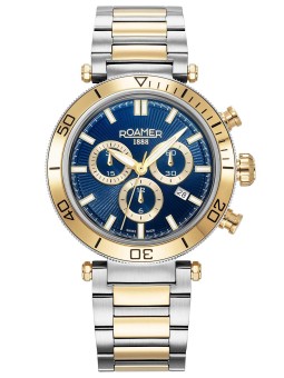 orologio uomo Roamer 994837 47 45 20 Mens Watch Toscana Chronograph 43mm 5ATM