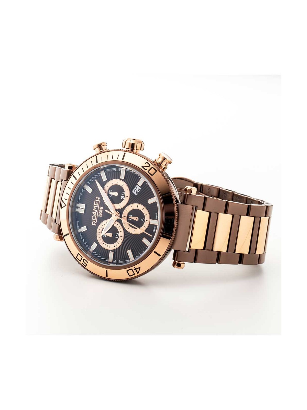 orologio uomo Roamer 994837 47 65 20 Mens Watch Toscana Chronograph 43mm 5ATM