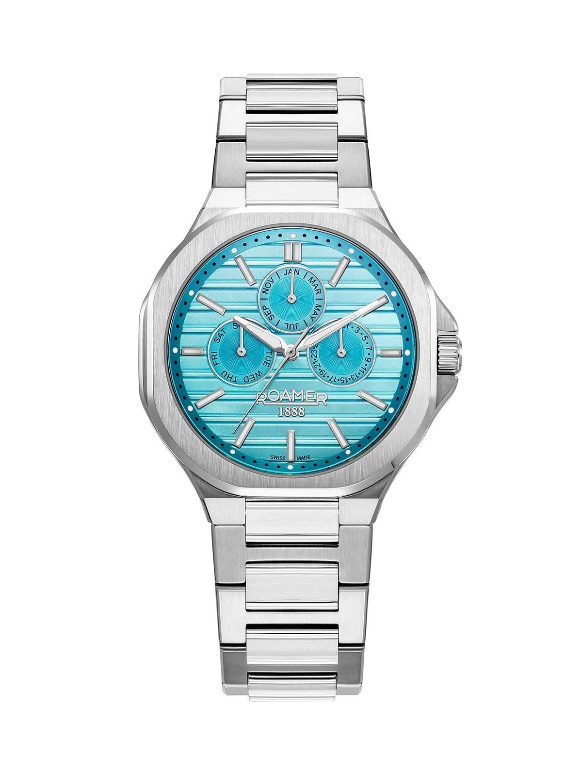 orologio uomo Roamer 995989 41 05 20 Mens Watch Spirit of Time full calendar 42mm 3ATM