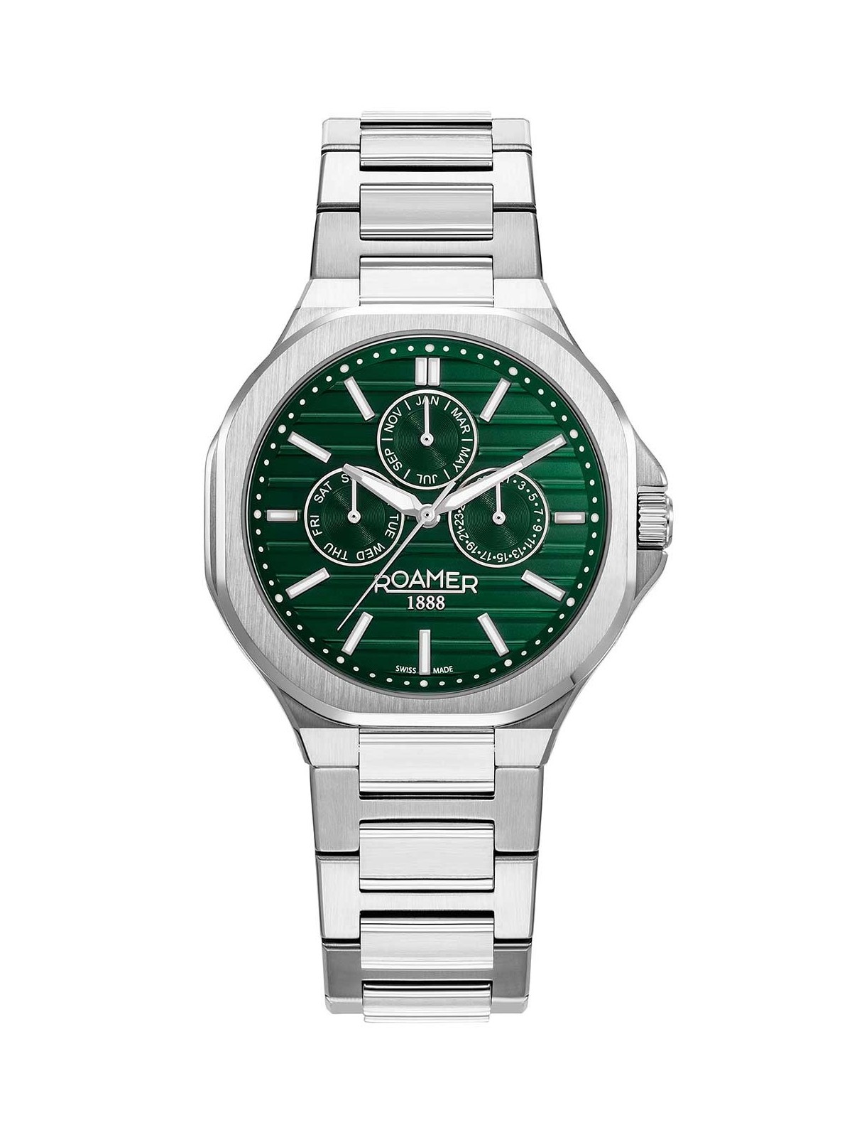 orologio uomo Roamer 995989 41 75 20 Mens Watch Spirit of Time full calendar 42mm 3ATM