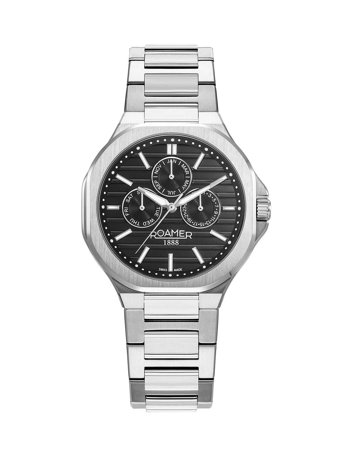 orologio uomo Roamer 995989 48 85 20 Mens Watch Spirit of Time full calendar 42mm 3ATM