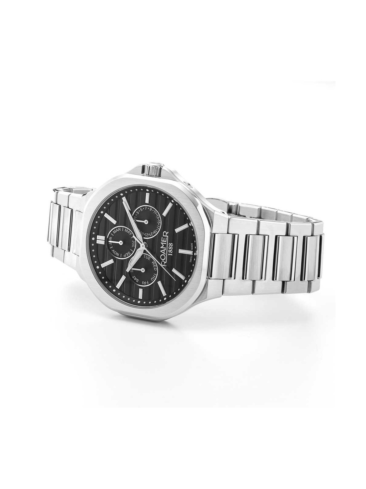 orologio uomo Roamer 995989 48 85 20 Mens Watch Spirit of Time full calendar 42mm 3ATM