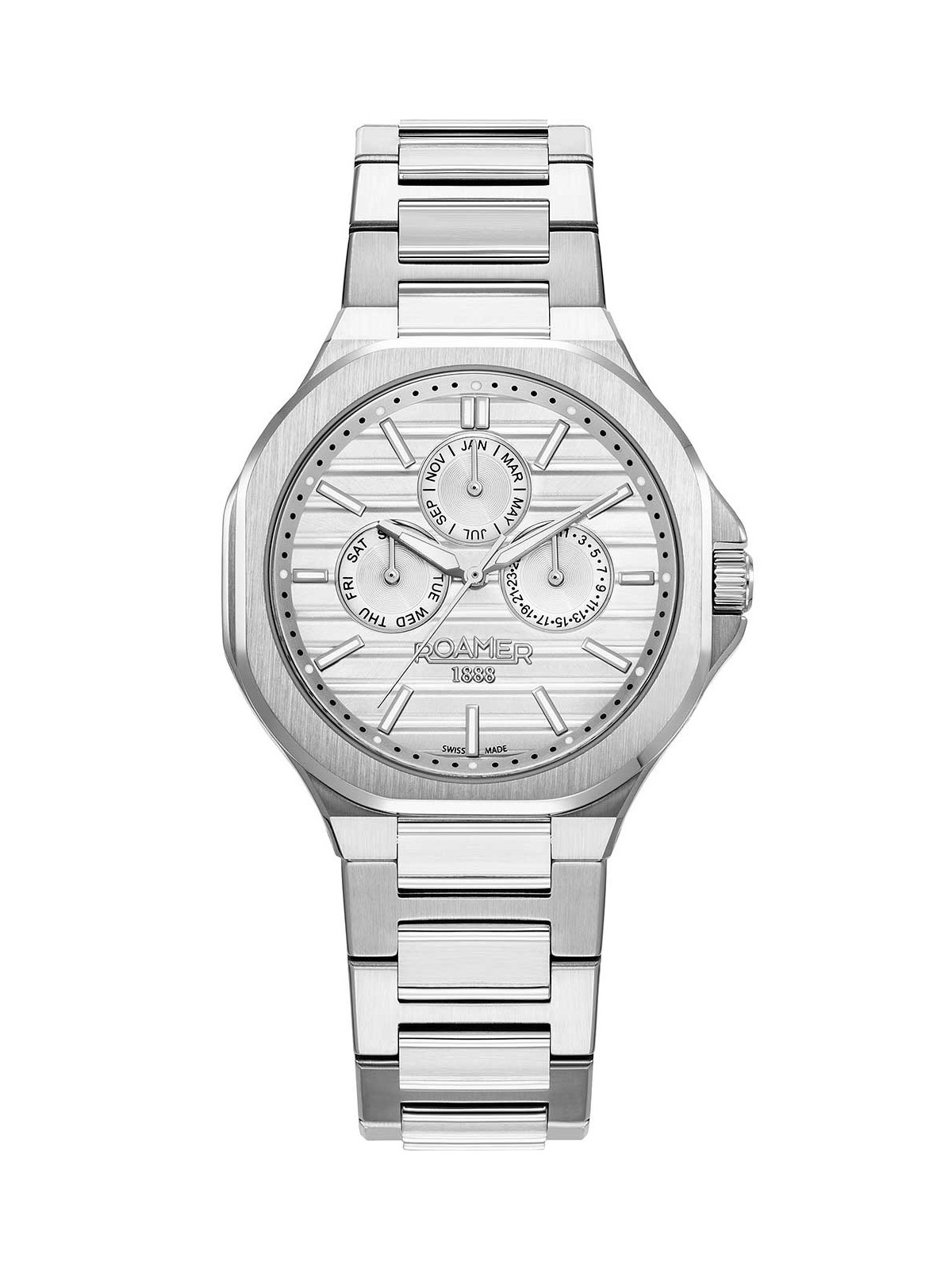 orologio uomo Roamer 995989 41 25 20 Mens Watch Spirit of Time full calendar 42mm 3ATM
