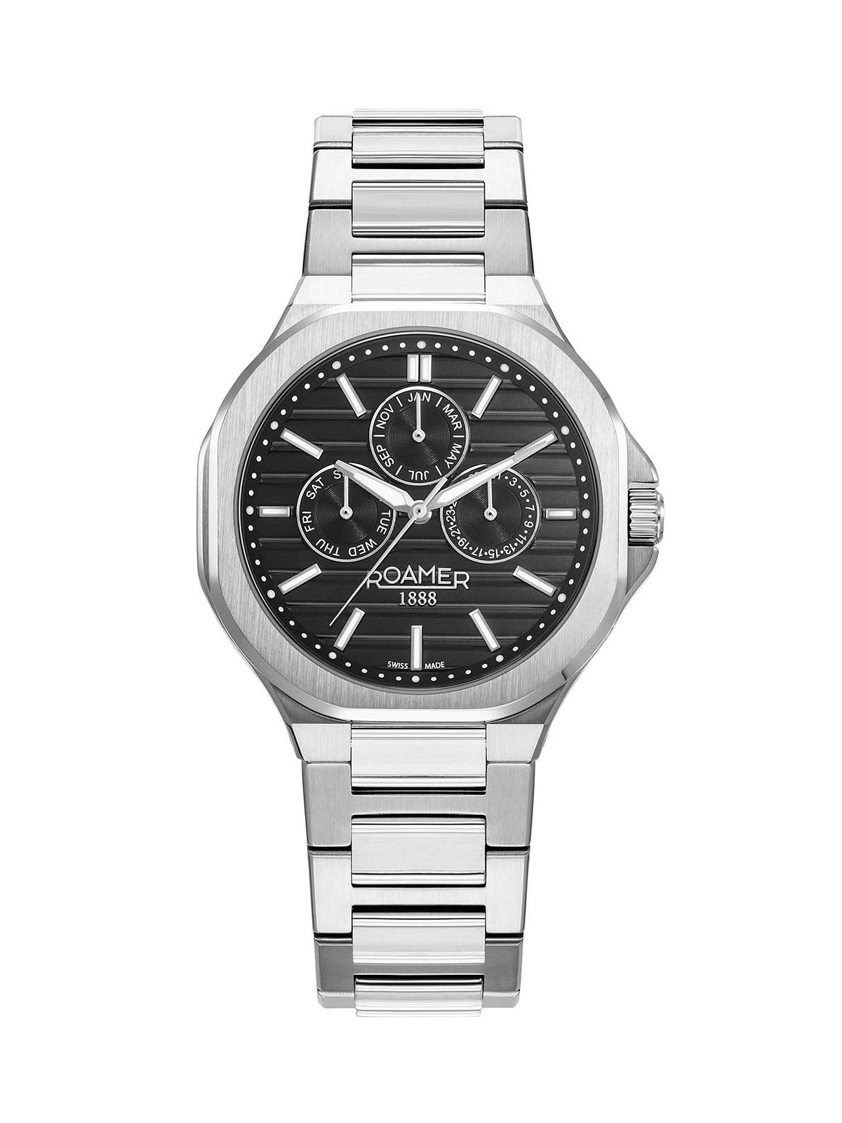 orologio uomo Roamer 995989 41 85 20 Mens Watch Spirit of Time full calendar 42mm 3ATM