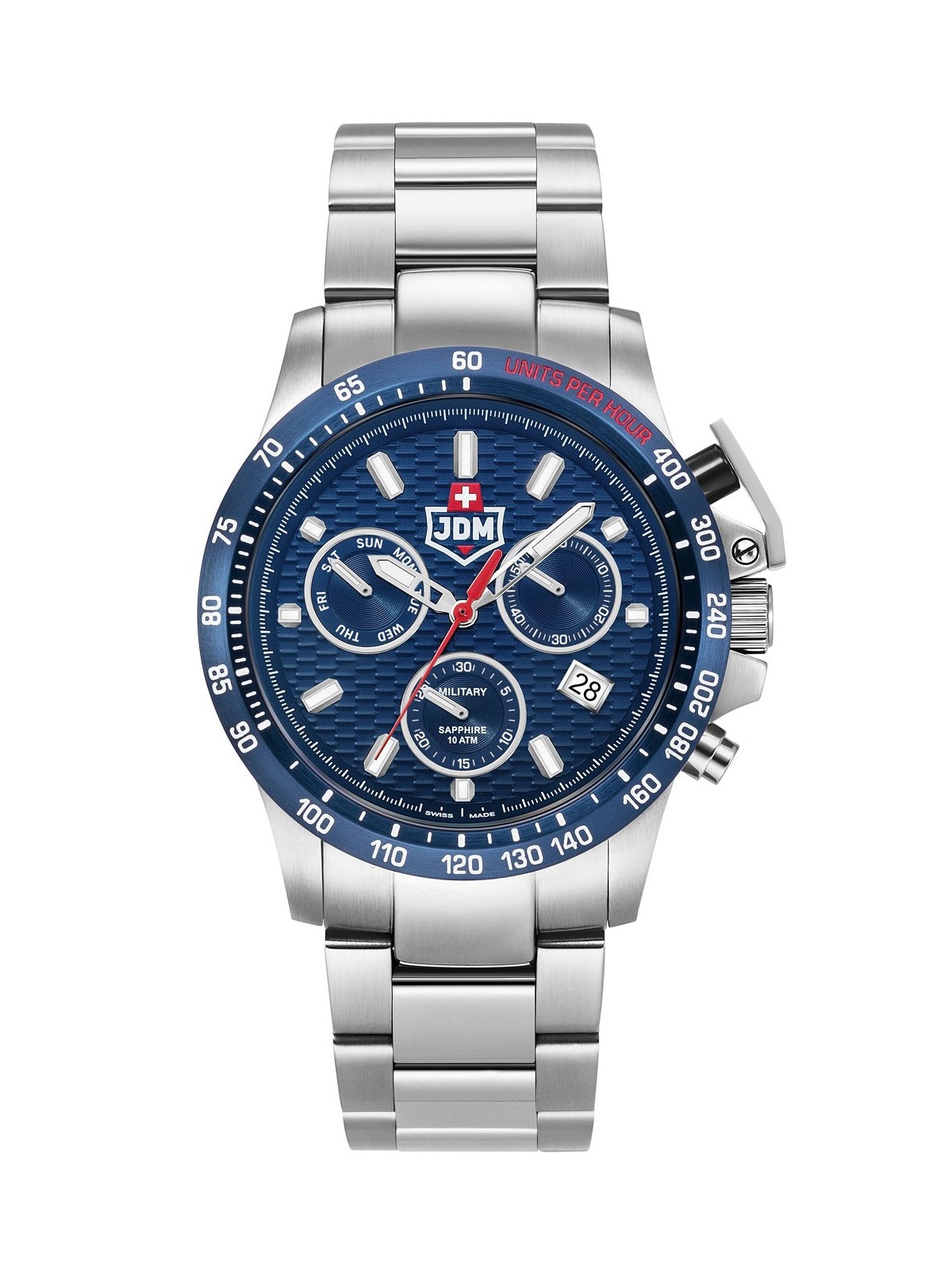 orologio uomo JDM Military JDM-WG017-02 Mens Watch Charlie ll Chronograph 45mm 10ATM