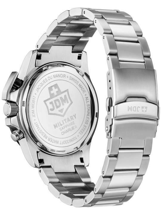orologio uomo JDM Military JDM-WG017-02 Mens Watch Charlie ll Chronograph 45mm 10ATM