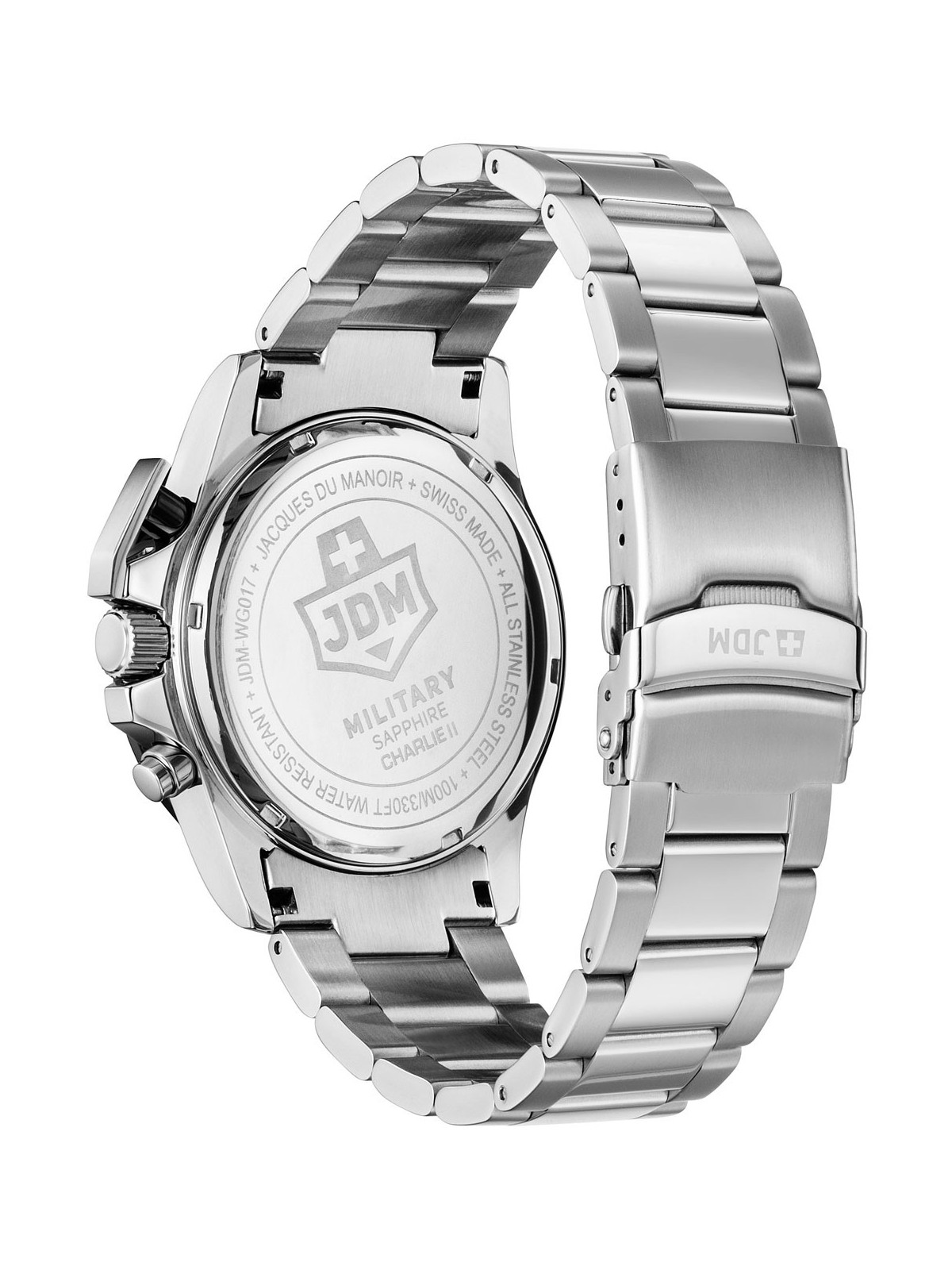 orologio uomo JDM Military JDM-WG017-02 Mens Watch Charlie ll Chronograph 45mm 10ATM