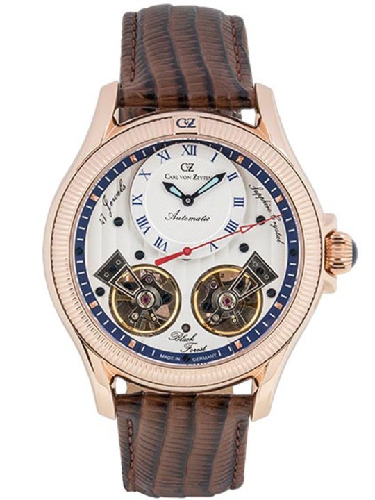 orologio uomo Carl von Zeyten CVZ0084RWHS Mens Watch Waldhaus Automatic Limited 46mm 5ATM