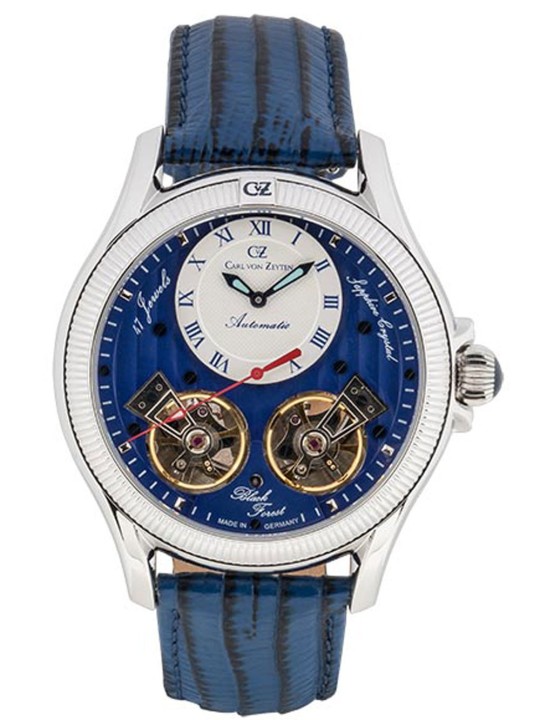 orologio uomo Carl von Zeyten CVZ0084SBLS Mens Watch Waldhaus Automatic Limited 46mm 5ATM