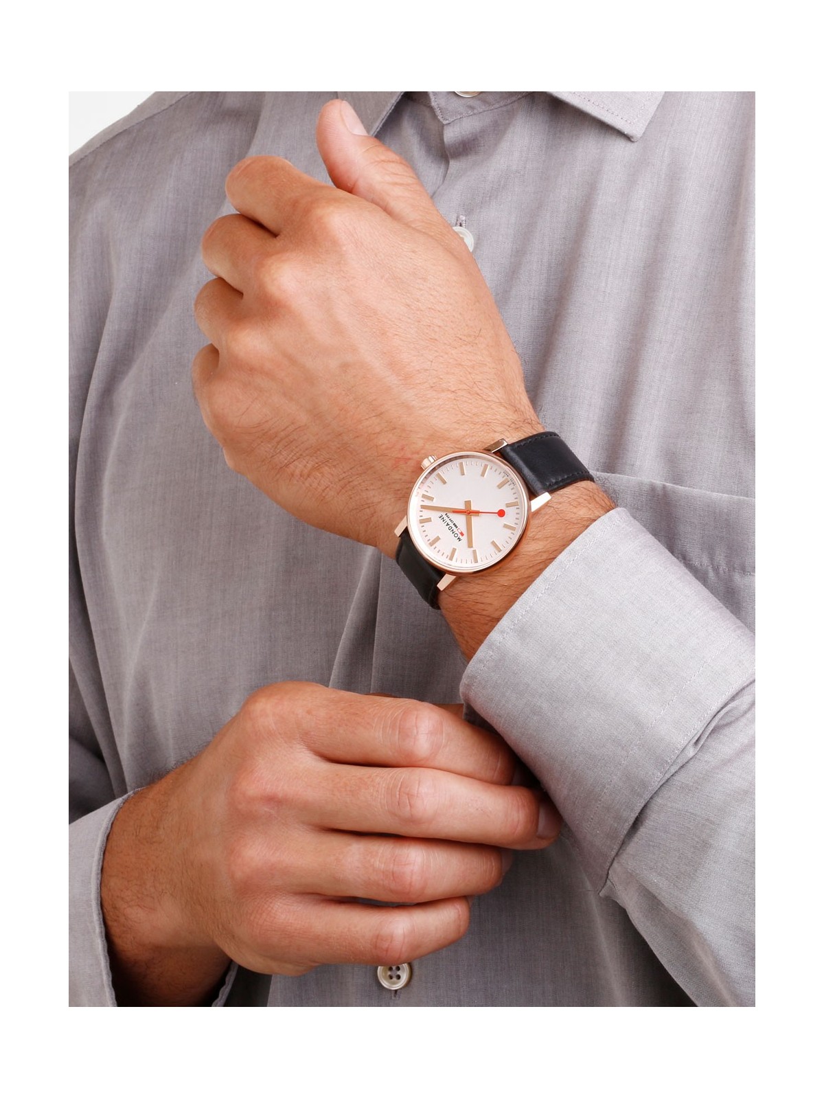 orologio uomo Mondaine MSE.40112.LB Mens Watch Unisex EVO2 40mm 3ATM