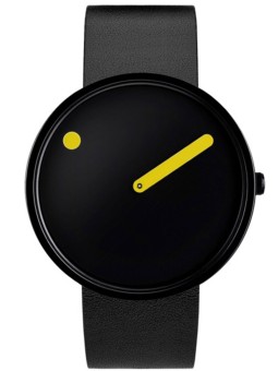 orologio unisex Picto 43388-4120B PICTO black and yellow 40mm 5ATM