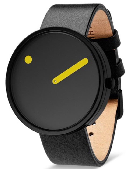 orologio unisex Picto 43388-4120B PICTO black and yellow 40mm 5ATM
