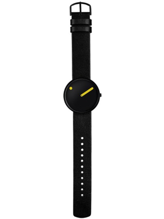 orologio unisex Picto 43388-4120B PICTO black and yellow 40mm 5ATM