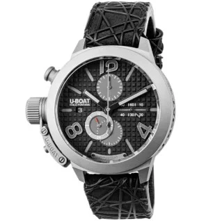 orologio uomo U-Boat 3004 Mens Watch Classico Titanium Black Automatic Chronograph 45mm 10ATM