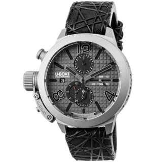 orologio uomo U-Boat 3002 Mens Watch Classico Titanium Grey Automatic Chronograph 45mm 10ATM