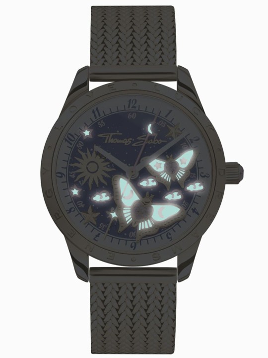orologio donna Thomas Sabo WA0430-291-207-33 Ladies Watch butterflies gold-colored 33mm 5ATM