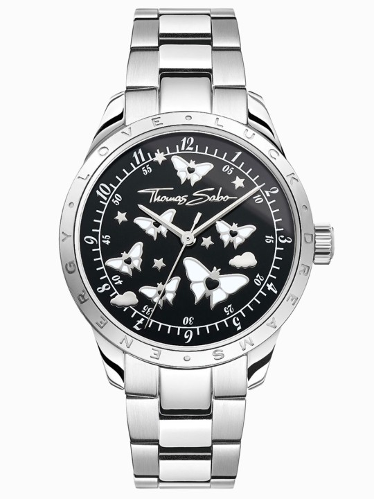 orologio donna Thomas Sabo WA0432-201-203-34 Ladies Watch Butterflies silver colored 34mm 10ATM