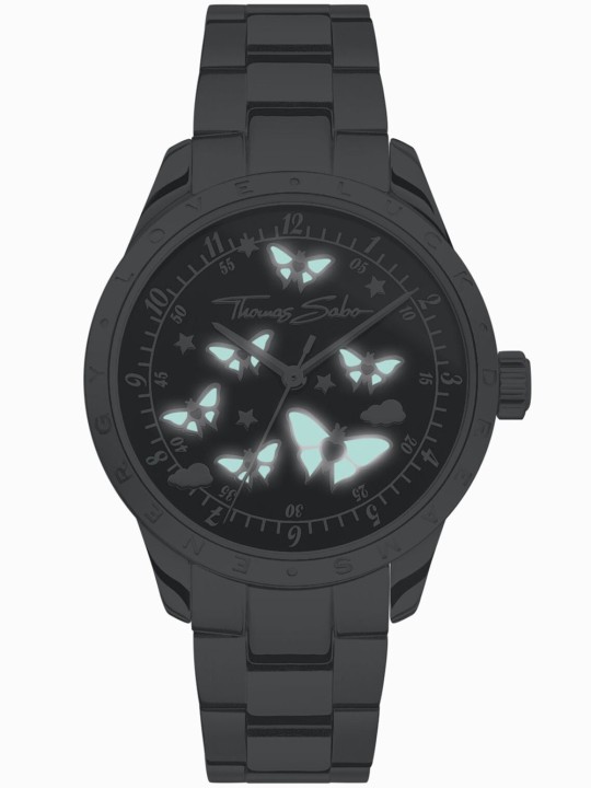 orologio donna Thomas Sabo WA0432-201-203-34 Ladies Watch Butterflies silver colored 34mm 10ATM