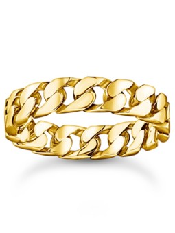 anello donna Thomas Sabo TR2496-413-39-56 ring - chain links gold plated Ladies