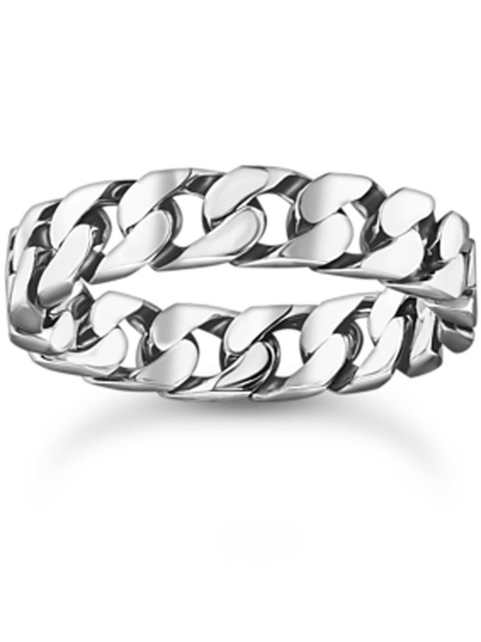 anello donna Thomas Sabo TR2496-637-21-56 ring - chain links silver Ladies
