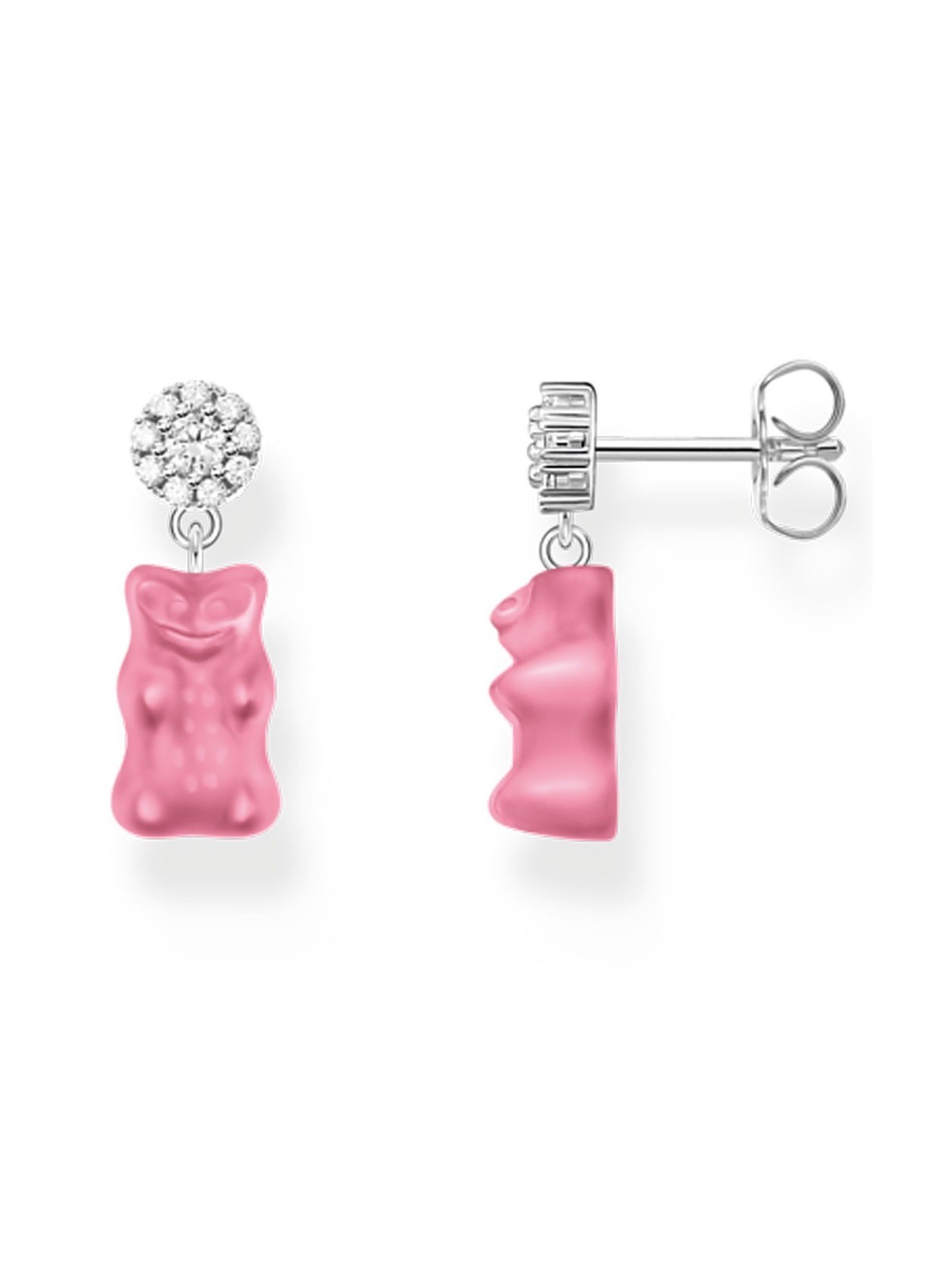 orecchini donna Thomas Sabo H2330-052-9 ear studs with pink goldbears silver Ladies