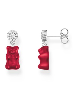 orecchini donna Thomas Sabo H2330-052-10 ear studs with red goldbears silver Ladies
