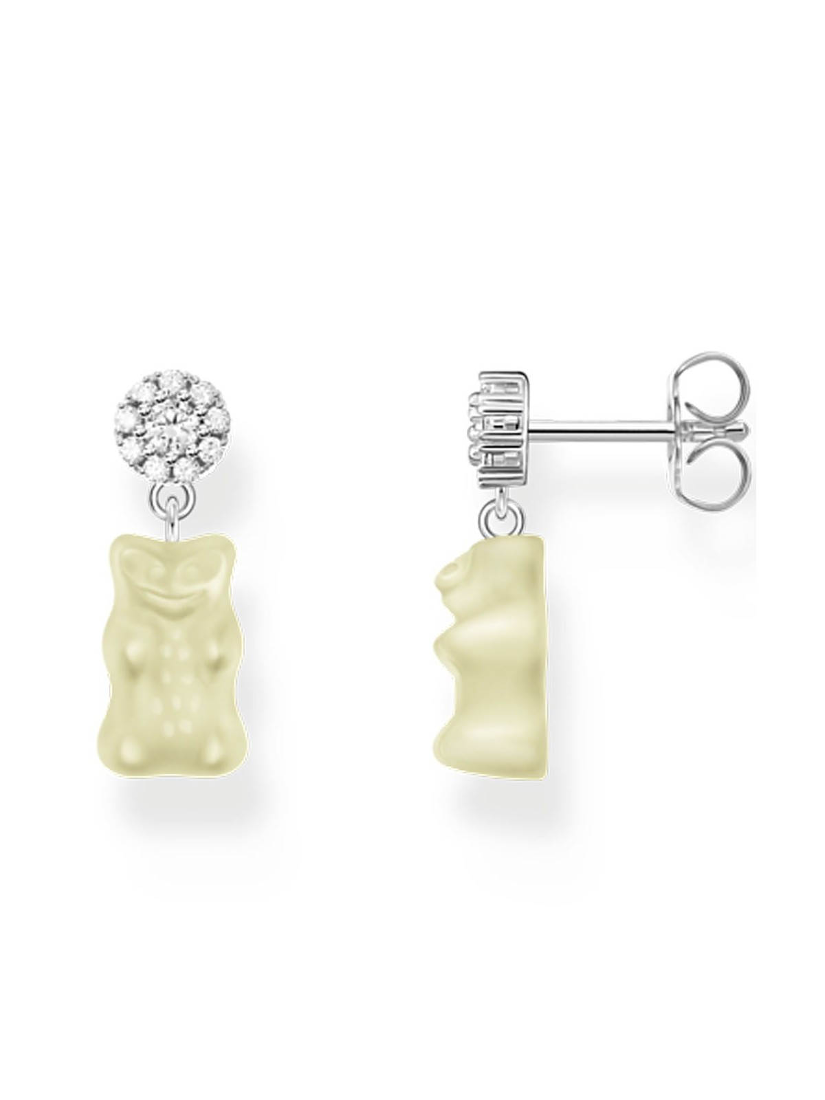 orecchini donna Thomas Sabo H2330-052-14 ear studs with white goldbears silver Ladies