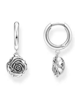 orecchini donna Thomas Sabo CR757-637-21 hoops midnight rose silver Ladies