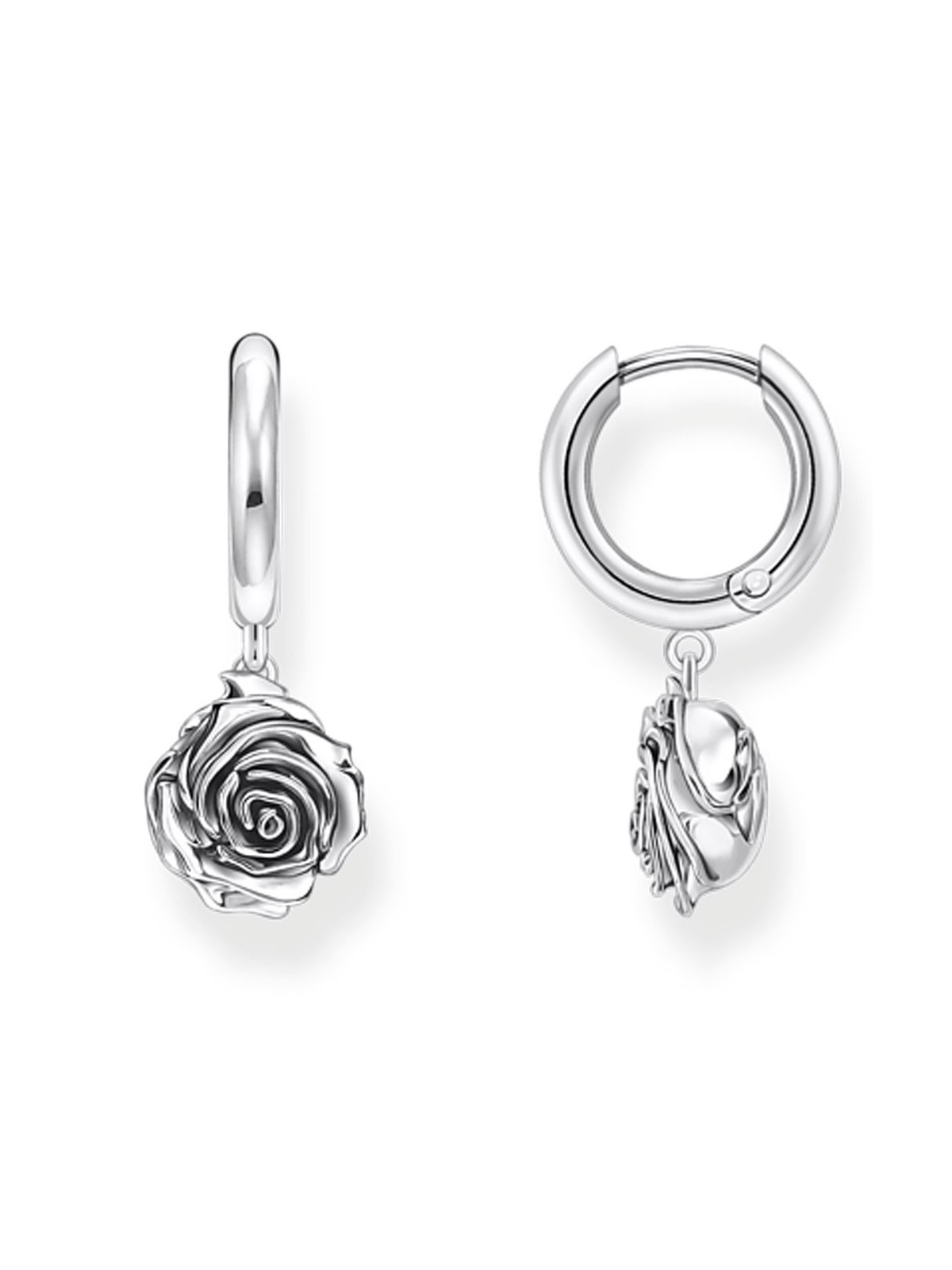 orecchini donna Thomas Sabo CR757-637-21 hoops midnight rose silver Ladies