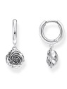 orecchini donna Thomas Sabo CR757-637-21 hoops midnight rose silver Ladies