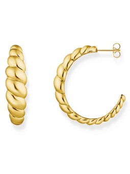 orecchini donna Thomas Sabo CR758-413-39 hoops organic forms gold plated Ladies
