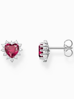 orecchini donna Thomas Sabo H2315-013-10 heart ear studs romance silver Ladies