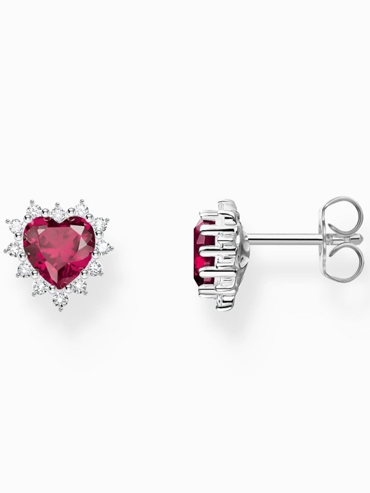 orecchini donna Thomas Sabo H2315-013-10 heart ear studs romance silver Ladies