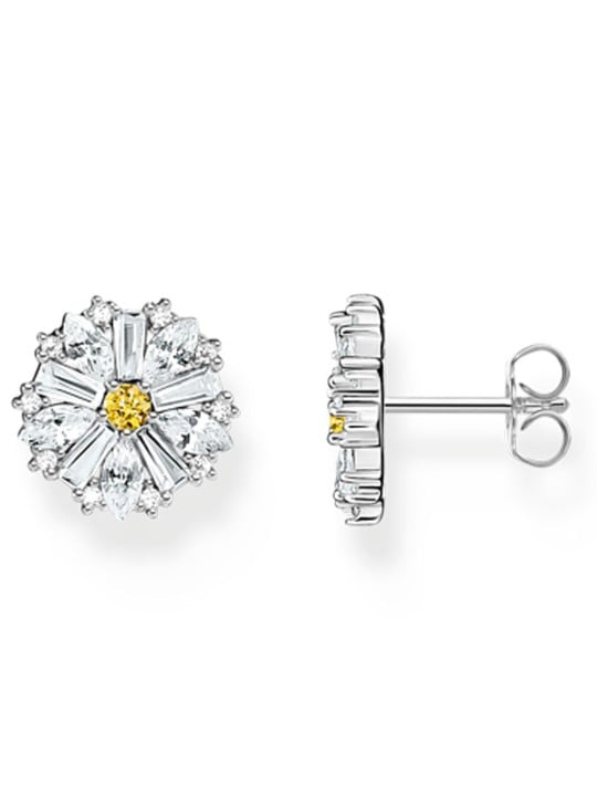 orecchini donna Thomas Sabo H2169-051-4 ear studs flower big silver Ladies