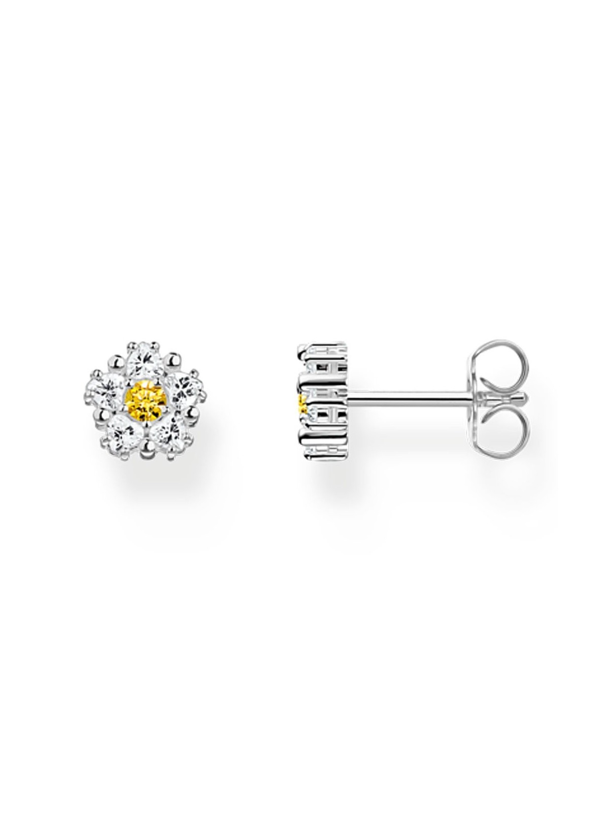 orecchini donna Thomas Sabo H2297-051-4 ear studs flower small silver Ladies