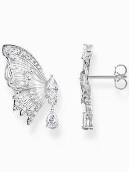 orecchini donna Thomas Sabo H2328-051-14 ear studs butterfly with stones silver Ladies