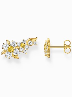 orecchini donna Thomas Sabo H2324-414-4 ear studs flower gold plated Ladies