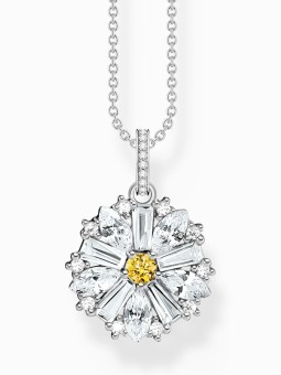 collana donna Thomas Sabo KE2086-051-4-L45V chain with flowern charms silver Ladies