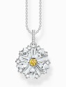 collana donna Thomas Sabo KE2086-051-4-L45V chain with flowern charms silver Ladies