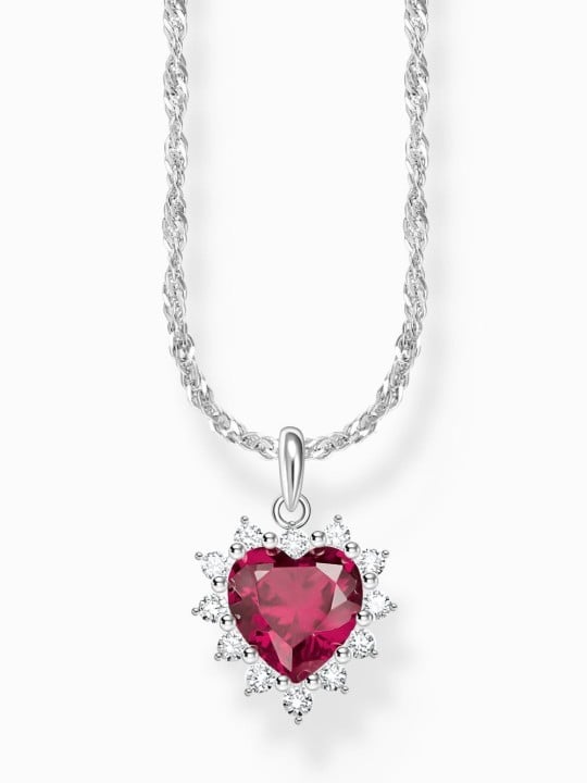 collana donna Thomas Sabo KE2305-013-10-L45V chain with heart charms romance silver Ladies
