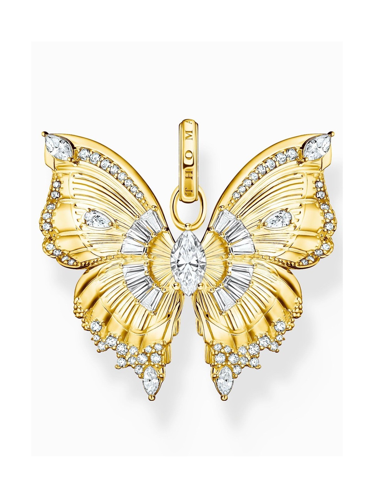 ciondolo Thomas Sabo PE984-414-14 charms - butterfly with stones gold plated Ladies