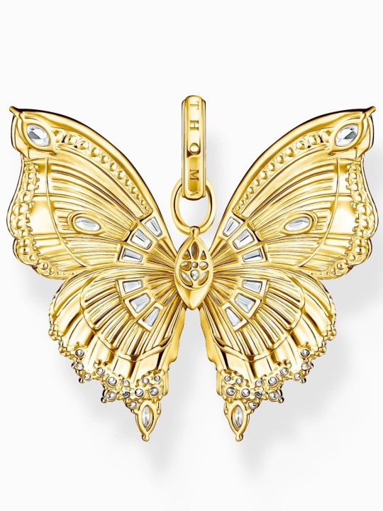 ciondolo Thomas Sabo PE984-414-14 charms - butterfly with stones gold plated Ladies
