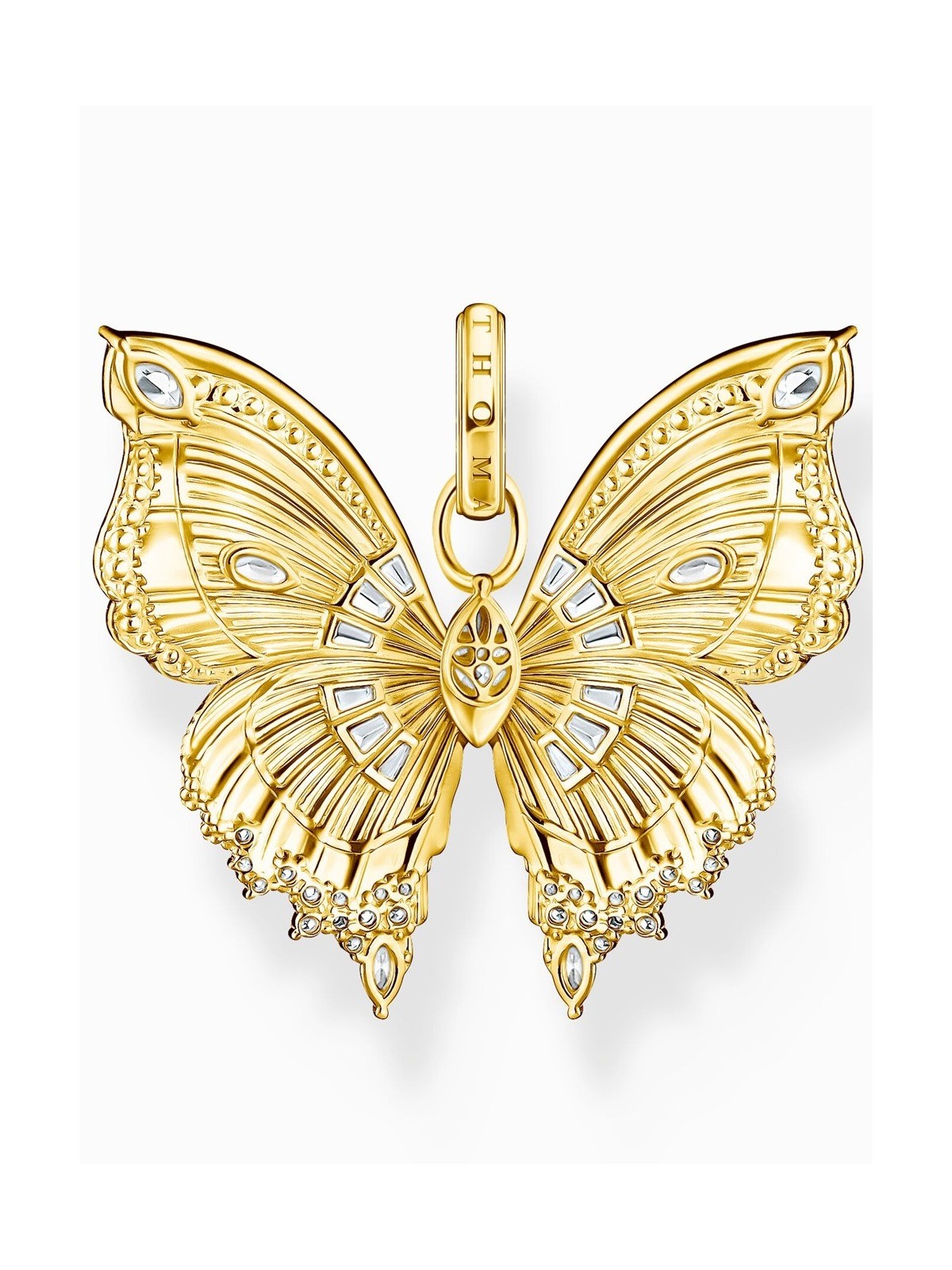 ciondolo Thomas Sabo PE984-414-14 charms - butterfly with stones gold plated Ladies