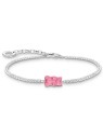 bracciale donna Thomas Sabo A2187-052-9-L19V bracelet with pink goldbears with stones silver